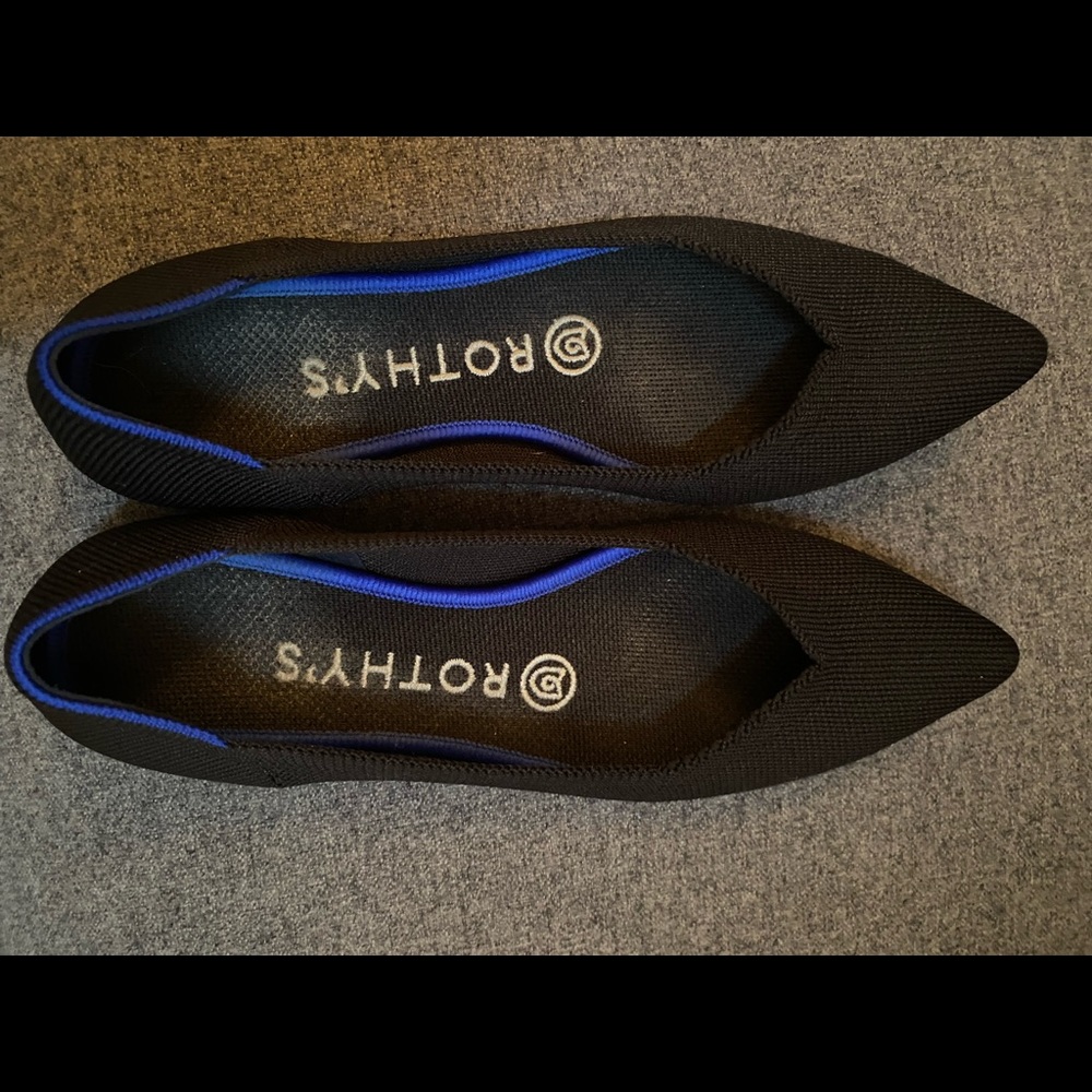 Rothy’s the point black flats